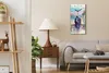 Wandbild Leinwand Bilder Wanduhr Geräuschlos 30x60 Produktbild-Vorschau 3