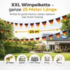 XXL Deutschland Wimpelkette 25 Meter – Schwarz Rot Gold Produktbild-Vorschau 8