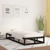 Massivholzbett Schwarz 75x190 cm Produktbild-Vorschau 2