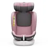 Front view of a pink and gray car seat for a child. Náhled obrázku produktu