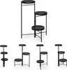 Scaffale per fiori Relaxdays con 3 ripiani rotondi, per Anteprima dell’immagine prodotto 5