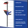 A diagram of a clamp with labels pointing to its different parts. Voir les images du produit