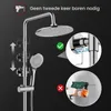 Duschsystem mit Thermostat, Regendusche, Handbrause, 3 Strahlarten, Chrom Podgląd zdjęcia produktu