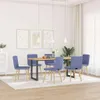 vidaXL Esszimmerstühle 6 Stk. Jeansblau Stoff Produktbild-Vorschau 1
