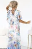 Numoco Maxikleid für Frauen Quedulfus azurblau One size Produktbild-Vorschau 5