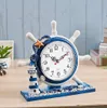 Mediterraner Stil, nautische geräuschlose Tischuhr Produktbild-Vorschau 3