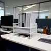 Relaxdays – organizer na dokumenty, metalowy, 3 przegródki, Podgląd zdjęcia produktu 2