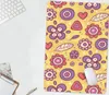 MuchoWow® Mauspad Mousepad Muster - Blumen - Lila - Orange Produktbild-Vorschau 6