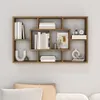 vidaXL Półka ścienna brązowy dąb 85x16x52,5 cm materiał Podgląd zdjęcia produktu 3