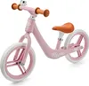 A pink balance bike with orange handlebars and seat is shown against a white background. Náhľad obrázku produktu