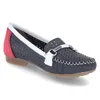 Rieker Damen Slipper blau kombi, Damen:41 EU Produktbild-Vorschau 34