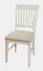 A single dining chair with a slatted back and upholstered seat, presented against a plain white background. Produktbild-Vorschau