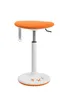 A product shot of an orange and white stool. Produktbild-Vorschau