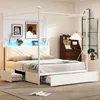 Flieks Jugendbett Metallbett 140x190cm mit 3 Schubladen, Produktbild-Vorschau 1