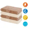 Lavea® 4er Set Duschtuch 70x140, 4 Stück, 100% Baumwolle Produktbild-Vorschau 3