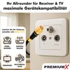Premium X 2m Sat-Kabel – Satelliten-Kabel, Antennenkabel, Produktbild-Vorschau 3