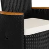 Casaria Poly Rattan Sitzgruppe 8 Stühle Neigbare Fuß- und Produktbild-Vorschau 5