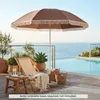 Sonnenschirm 200 cm, Gartenschirm boho mit Fransen, Produktbild-Vorschau 3