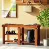 CASARIA® Étagère à chaussures avec banc 2en1 en bois Voir les images du produit 2