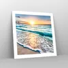 Poster - Poster ohne Rahmen - Meer Welle Strand - 50x50 cm Produktbild-Vorschau 7
