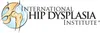 Logo for the International Hip Dysplasia Institute, featuring a stylized illustration of a hip joint within a globe. Náhľad obrázku produktu