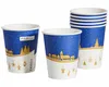 75x Heißgetränkebecher Winterlandschaft Pappe mit Produktbild-Vorschau 1