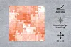 MuchoWow® Mauspad Mousepad Puzzle - Orange - Muster 30x30 Produktbild-Vorschau 2