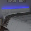 vidaXL Cabecero LED blanco, 200x5x78/88 cm, revestimiento Vista previa de la imagen del producto 3