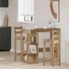 A kitchen scene with a bar table and stools. Náhled obrázku produktu
