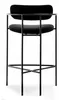 Barhocker SVEA, schwarz, Metall, Stoff, 51,5 cm breit, 86 Produktbild-Vorschau 4