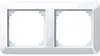 Merten 389219 1-M cornice di copertura, 2 ingressi bianco Anteprima dell’immagine prodotto 1