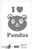 Aufkleber / Autoaufkleber - JDM - Die cut - I Love Pandas Produktbild-Vorschau 2