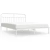 vidaXL Cadre de lit avec tête de lit en métal blanc 180x200 Voir les images du produit 1