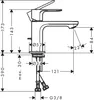 Hansgrohe Waschtischmischer Rebris E 80 CoolStart m.Metall Produktbild-Vorschau 2