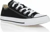 A black Converse sneaker with white laces and a white sole, shown from the side against a white background. Náhled obrázku produktu