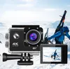 An action camera is shown in the foreground with a skier in the background. Anteprima dell’immagine prodotto