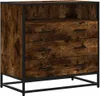 vidaXL Szafka z szufladami dąb wędzony 70x41x70 cm Materiał Podgląd zdjęcia produktu 1