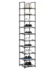SONGMICS 10úrovňový botník, police na boty 173 x 33 x 33 cm Náhled obrázku produktu 9