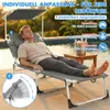Arvioo Sonnenliege klappbar 2x, Gartenliege mit Dach, Produktbild-Vorschau 5