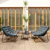 Outsunny Stahl Gartenmöbel Set 4 Personen wetterfest Produktbild-Vorschau 9