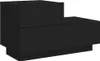 A black nightstand with a stepped design. Náhled obrázku produktu