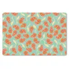 MuchoWow® Mauspad Mousepad Retro - Blumen - Design - Orange Produktbild-Vorschau 1