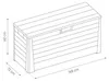 TOOMAX Kissenbox Florida 550 l Holzoptik anthrazit Produktbild-Vorschau 7