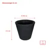 Blumentopf MATUBA, Kunststoff, Rattan Stil, Anthrazit, Produktbild-Vorschau 2