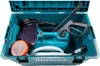 A teal plastic case containing a teal and purple pressure washer with accessories. Náhled obrázku produktu