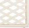 A close-up view of a white metal lattice pattern, likely part of a garden furniture item. Náhled obrázku produktu