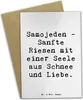 Mr. & Mrs. Panda Beileidskarte Spruch Samojede Liebe - Weiß Produktbild-Vorschau 1