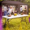 CASARIA® Stół ogrodowy 183x76cm Składany, odporny na Podgląd zdjęcia produktu 9
