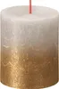 Bolsius rustikale Stumpenkerze, abblassendes Grau-Gold, 80 Produktbild-Vorschau 1