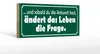 Holzschild Spruch 27x10cm sobald Antwort ändert die Frage Produktbild-Vorschau 1